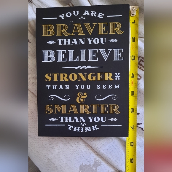 Wooden Inspirational Quote Box- Black for Mothers, Motivation, Illness - Picture 6 of 6